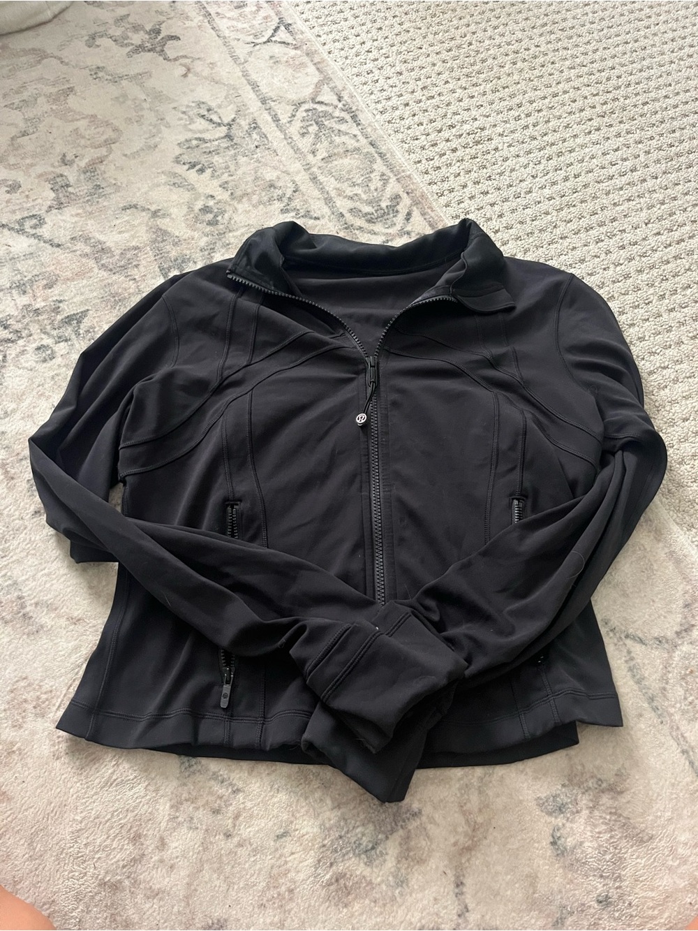 Women's Black Zip-Up Performance Jacket